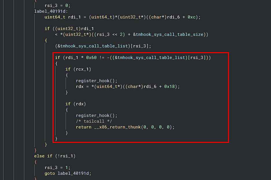 Binary Ninja view of tmhook_register_hook calling register_hook